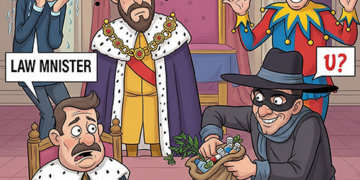 Sanctimonia Tales: Sanctimonia’s U-Turn Utopia: A Royal Retreat, Revolving Policies, and a Jester’s Silent Giggles