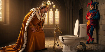 Sanctimonia Tales: Sanctimonia’s Toilet Tourism Tragedy: A King’s Folly, a Faucet’s Fury, and the Perils of the Porcelain Throne
