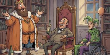 Sanctimonia Tales: Sanctimonia’s Baffling Post-Election Ballet: A Confused King, a Scheming Minister, and a Jester in Revolt