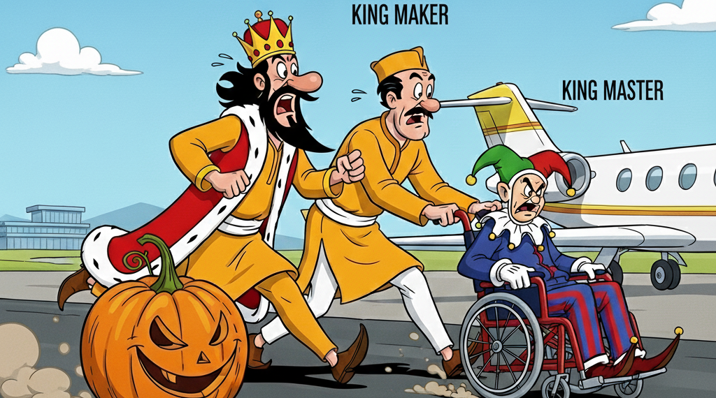 Sanctimonia Tales: Sanctimonia’s Political Pilgrimage: A Silent Jester, a Dodgy Deal, and the Road to Ruin