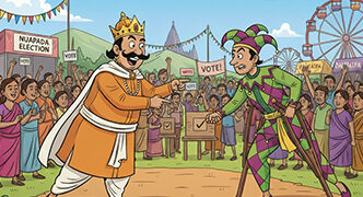 Sanctimonia Tales:  Nuapada Narrative: King Forgets His Potholes to Blame Ailing Jester as Law Minister Skips Election for Asphalt Theory