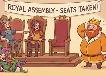 Sanctimonia Tales: Sanctimonia’s Silent Return: The King’s Muted Roar, The Phantom Cyclone, and The Century of Vegetables