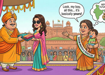 Sanctimonia Tales: Sanctimonia’s Peak Peril: The Saree Spectacle, The Nephew’s Noodle Scam, and the Road to Nowhere