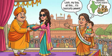 Sanctimonia Tales: Sanctimonia’s Peak Peril: The Saree Spectacle, The Nephew’s Noodle Scam, and the Road to Nowhere