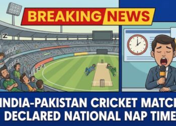 “Breaking News: India-Pakistan Match Declared National Nap Time”