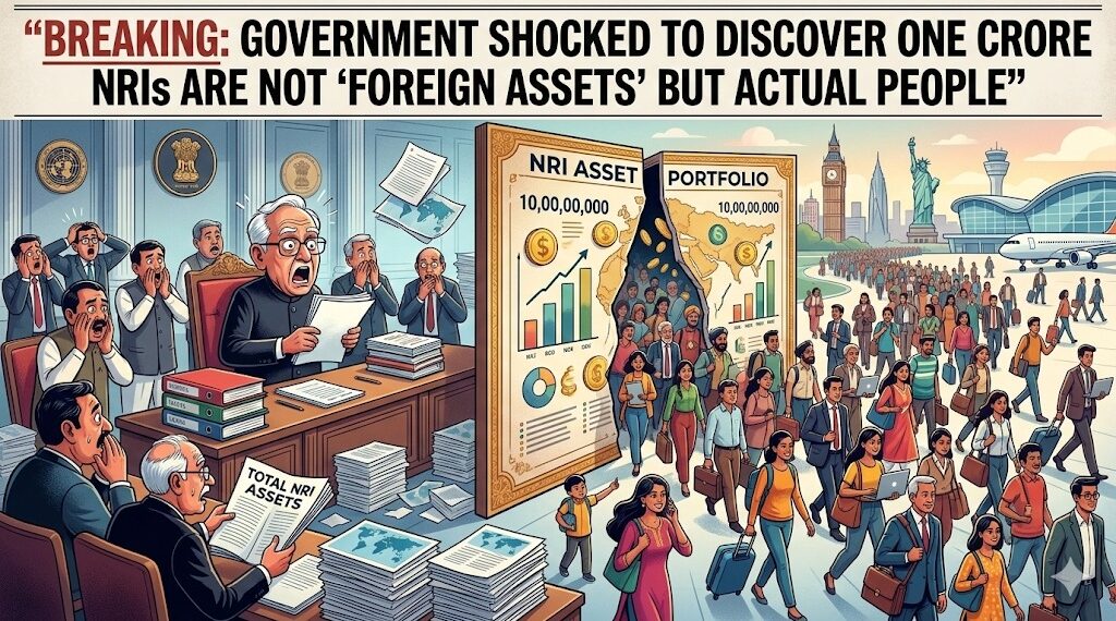 “Breaking: Government Shocked To Discover One Crore NRIs Are Not ‘Foreign Assets’ But Actual People”
