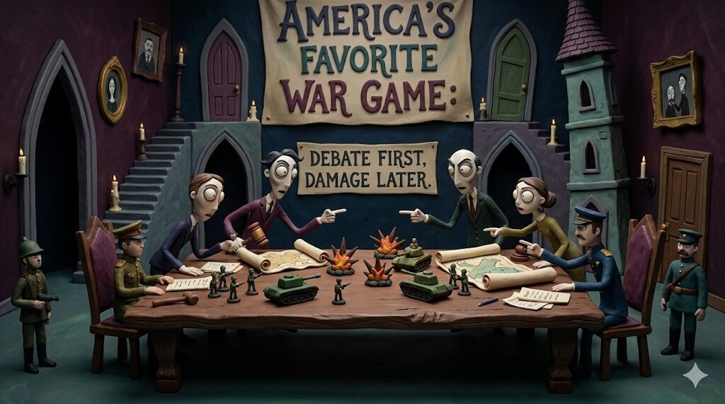 America’s Favourite War Game: Debate First, Damage Later