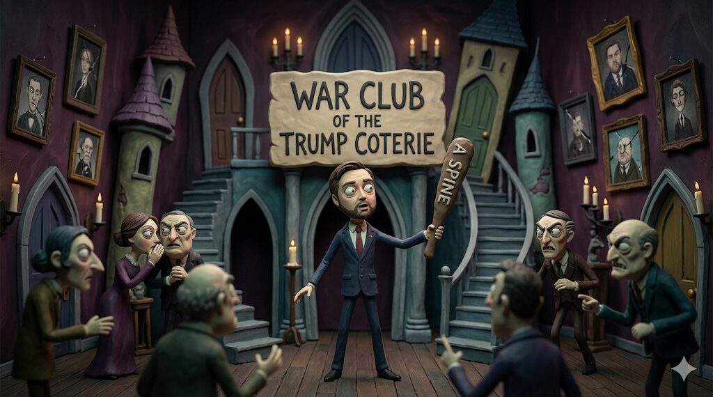 The War Club of the Trump Coterie: Where Everyone Wanted Drama, and J.D. Vance Accidentally Found a Spine