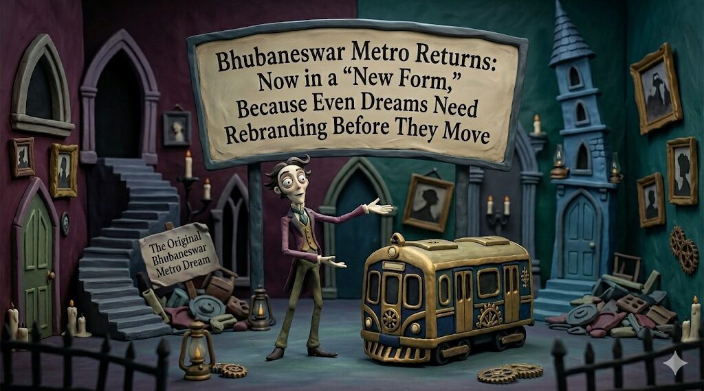 Bhubaneswar Metro Returns: Now in a “New Form,” Because Even Dreams Need Rebranding Before They Move