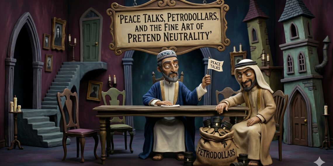 “Peace Talks, Petrodollars, and the Fine Art of Pretend Neutrality”
