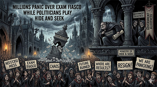 Millions Panic Over Exam Fiasco While Politicians Play Hide and Seek