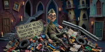 “The Great Netaji Relocation Project: From Hero to Highway Litter”