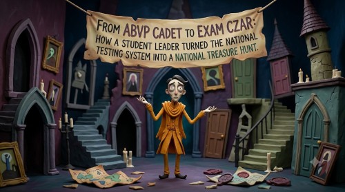 From ABVP Cadet to Exam Czar: How a Student Leader Turned the National Testing System into a National Treasure Hunt