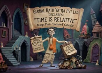 Global Rath Yatra Pvt Ltd Declares “Time Is Relative”, Dumps Puri’s ‘Outdated’ Calendar