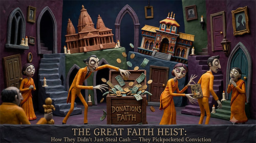 The Great Faith Heist: How They Didn’t Just Steal Cash — They Pickpocketed Conviction
