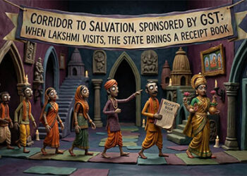 Corridor to Salvation, Sponsored by GST: When Lakshmi Visits, the State Brings a Receipt Book