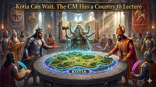 Kotia Can Wait. The Chief Minister Has a Country to Lecture