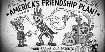 America’s Friendship Plan: Your Brains, Our Patents, Terms Apply