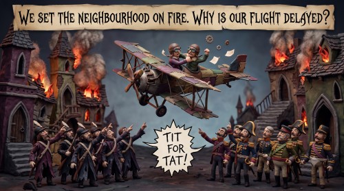 We Set the Neighbourhood on Fire. Why Is Our Flight Delayed?