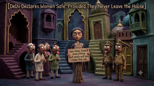 Delhi Declares Women Safe, Provided They Never Leave the House