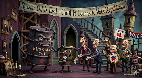 Russian Oil Is Evil—Until It Learns to Vote Republican